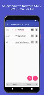 Auto forward SMS to PC / Phone android App screenshot 0