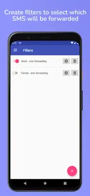 Auto forward SMS to PC / Phone android App screenshot 5